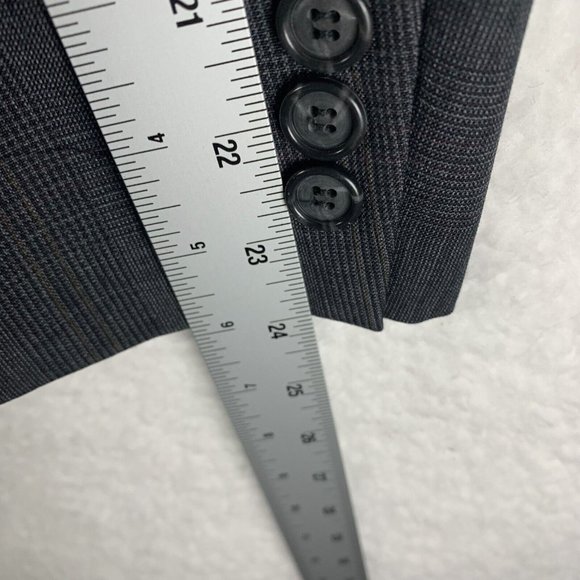 JoS. A Bank Executive Collection Blazer Jacket Mens 38 Gray Wool Single Breasted - Picture 5 of 12